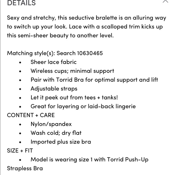 NWT black lace bralette - Picture 5 of 12